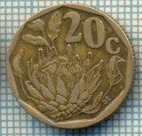 8263 MONEDA- AFRICA DE SUD - 20 CENTS -anul 1993 -starea ce se vede