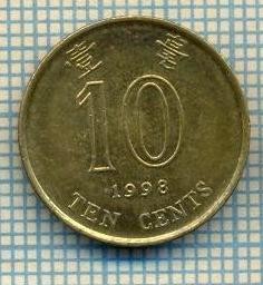 8317 MONEDA- HONG KONG - 10 CENTS -anul 1998 -starea ce se vede