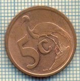 8201 MONEDA- AFRICA DE SUD - 5 CENTS -anul 2008 -starea ce se vede