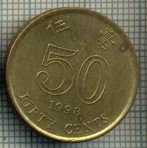 8293 MONEDA- HONG KONG - 50 CENTS -anul 1998 -starea ce se vede foto