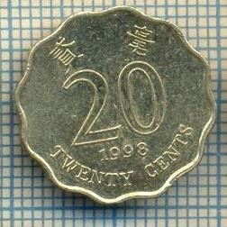 8309 MONEDA- HONG KONG - 20 CENTS -anul 1998 -starea ce se vede foto