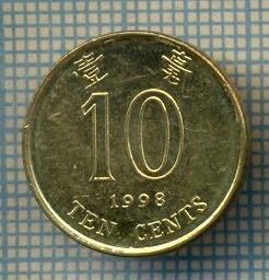 8312 MONEDA- HONG KONG - 10 CENTS -anul 1998 -starea ce se vede foto