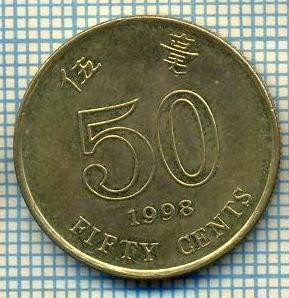 8280 MONEDA- HONG KONG - 50 CENTS -anul 1998 -starea ce se vede foto