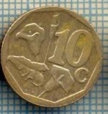 8241 MONEDA- AFRICA DE SUD - 10 CENTS -anul 2008 -starea ce se vede