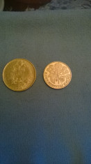 2 monede aur foto