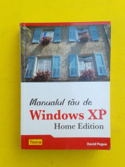 MANUALUL TAU DE WINDOWS XP David Pogue foto