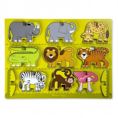 Puzzle In Relief Animale De La Zoo Melissa And Doug foto