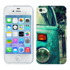 Husa iPhone 4S Silicon Gel Tpu Model Vintage Car foto