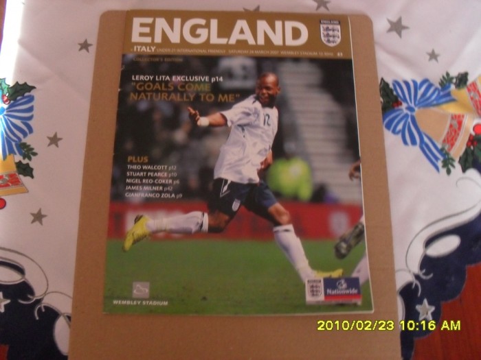 program Anglia - Italia U-21