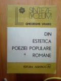 w4 Din estetica poeziei populare romane