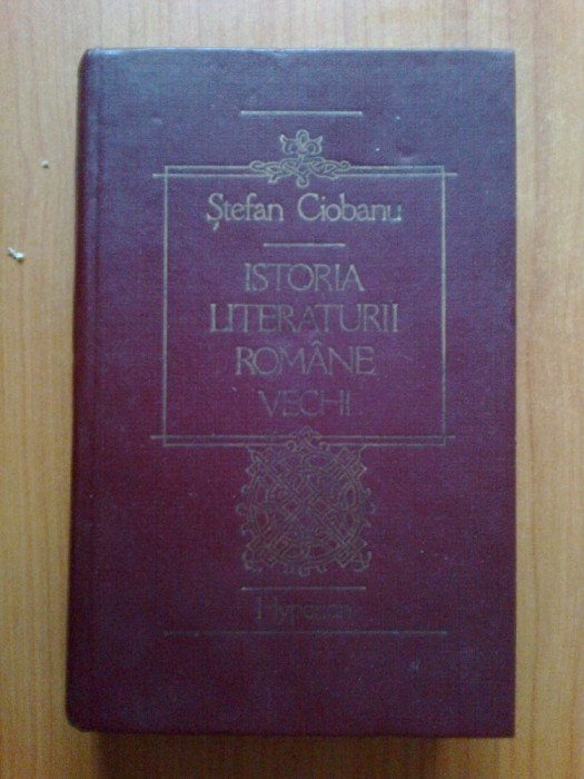 i Istoria literaturii romane vechi, Stefan Ciobanu,