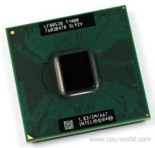 Intel Core T1400 LF80538GF0342M BX80538T1400 Socket M 478-pin Micro-FCPGA foto