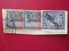 TIMBRE RUSIA PE FRAGMENT DE HIRTIE, Stampilat