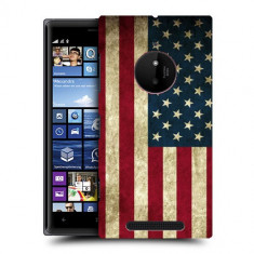 Husa Nokia Lumia 830 Silicon Gel Tpu Model USA Flag foto