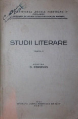 STUDII LITERARE - D . POPOVICI foto