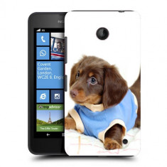 Husa Nokia Lumia 635 630 Silicon Gel Tpu Model Brown Puppy foto