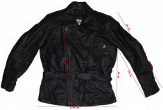 Geaca moto piele Highway, protectii, barbati, marimea 54(XL) foto