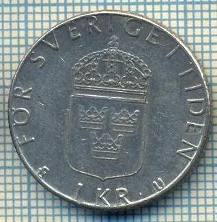 8370 MONEDA- SUEDIA - 1 KRONA -anul 1977 -starea ce se vede foto