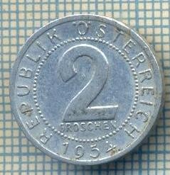 8351 MONEDA- AUSTRIA - 2 GROSCHEN -anul 1954 -starea ce se vede foto