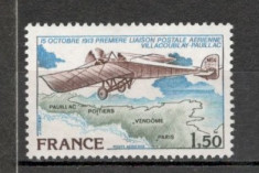 Franta.1978 50 ani zborul postal Villacoublay-Pauillac SF.588.8 foto