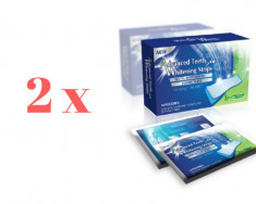 Pachet 2 bucati - Benzi Albire Dinti Advanced Teeth Whitening Strips - Set 14 bucati foto