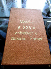 Medalia a XXV-a aniversare a eliberarii Patriei foto