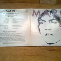 MARC BOLAN - THE WORDS AND MUSIC (2LP, 2 VINILURI, 1985,CUBE,Made in BELGIUM)