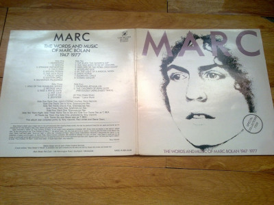 MARC BOLAN - THE WORDS AND MUSIC (2LP, 2 VINILURI, 1985,CUBE,Made in BELGIUM) foto