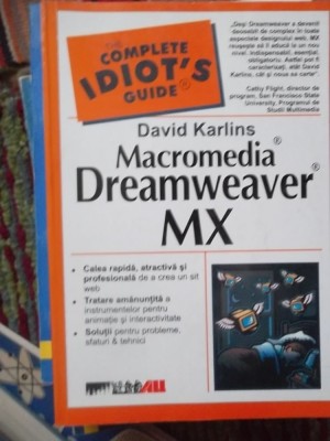 MACROMEDIA DREAMWEAVER MX foto