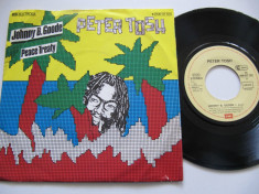 Peter Tosh - Johnny B. Goode (1983, EMI) Disc vinil single 7&amp;quot; hit reggae foto
