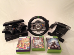 Consola Xbox 360 Slim Kinect 250 GB+volan gaming+13 jocuri foto