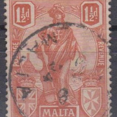 Anglia / Colonii, MALTA, 1923, stampilat (PB)