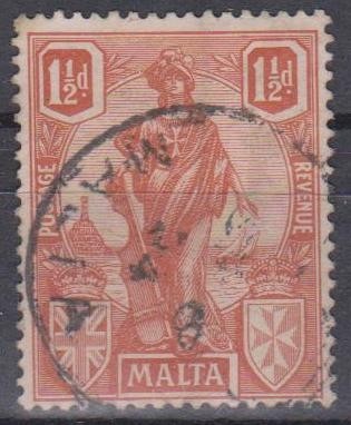 Anglia / Colonii, MALTA, 1923, stampilat (PB) foto