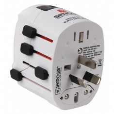 Adaptor priza universal 3P Skross, intrare 2 poli, iesire 3 poli &amp;quot;ADAPT-PLUG-UNIV/3P-SKRS&amp;quot; foto