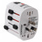 Adaptor priza universal 3P Skross, intrare 2 poli, iesire 3 poli &quot;ADAPT-PLUG-UNIV/3P-SKRS&quot;