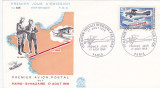 Aviatie ,raid ,Franta FDC., Europa, Transporturi