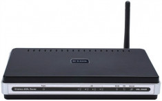 ROUTER D-LINK model: DSL-2640R MANAGEMENT WIRELESS PORTURI: 1 x ADSL 4 x RJ-45 10/100 foto