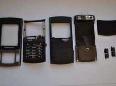 Samsung S7330 Carcasa Originala 7 Piese Swap - Neagra foto