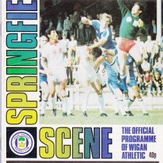 Program meci fotbal WIGAN ATHLETIC - AFC BOURNEMOUTH 18.09.1982 (Anglia)