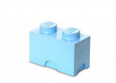 Cutie depozitare LEGO 1x2 albastru deschis foto