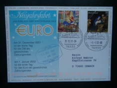 Germania trece la moneda EURO - 31.12.2001/01.01.2002 - ( circulatie Craciun ). foto