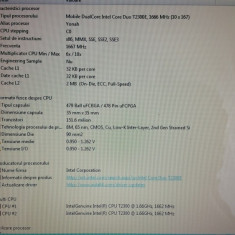 Procesor Laptop T2300E Intel Core Duo 1.66 GHz, 2M Cache, 667 MHz FSB SL9DM 31W