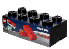 Cutie depozitare LEGO Movie 2x4 negru foto