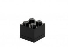 Mini cutie depozitare LEGO 2x2 negru foto