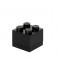 Mini cutie depozitare LEGO 2x2 negru