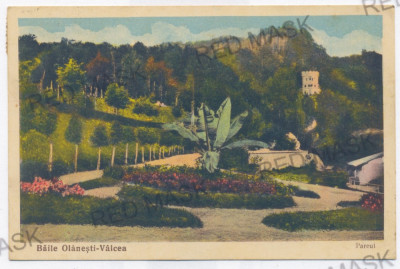 3126 - OLANESTI, Valcea, Park - old postcard - used - 1938 foto