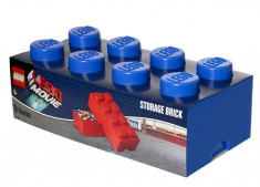 Cutie depozitare LEGO Movie 2x4 albastru inchis foto