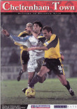 Program meci fotbal CHELTENHAM TOWN - SCOUNTHORPE UNITED 27.02.2001 (Anglia)