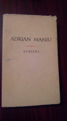 Scrieri 2-versuri-Adrian Maniu foto