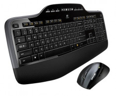 Kit Tastatura + Mouse LOGITECH, model: MK 700, MK 710, layout: ITA, NEGRU, USB, WIRELESS, MULTIMEDIA foto